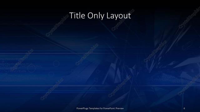 Title Only presentation slide layout
