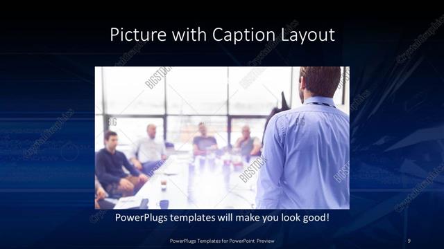 Picture with Caption presentation slide layout