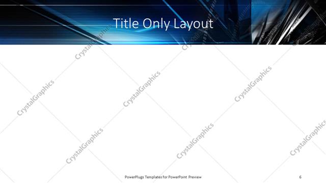 Title Only presentation slide layout