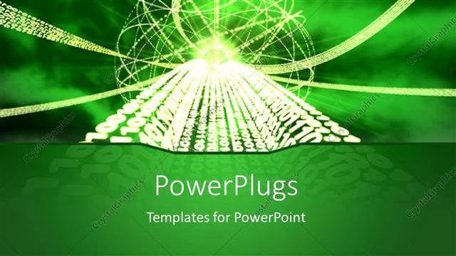  Presentation with numbers - A technological figure related to binary numbers