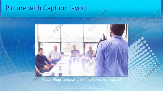 Picture with Caption presentation slide layout