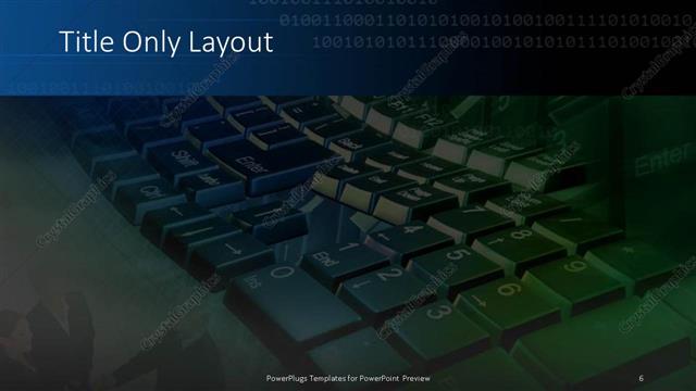 Title Only presentation slide layout