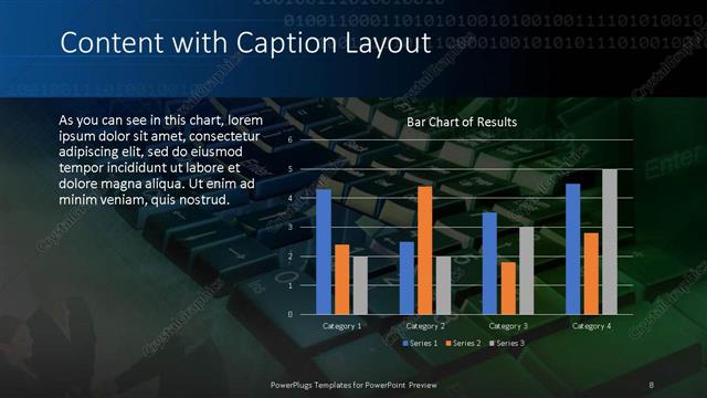 Content with Caption presentation slide layout
