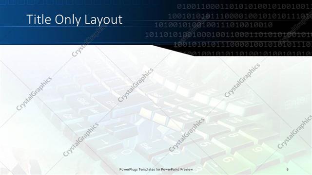 Title Only presentation slide layout