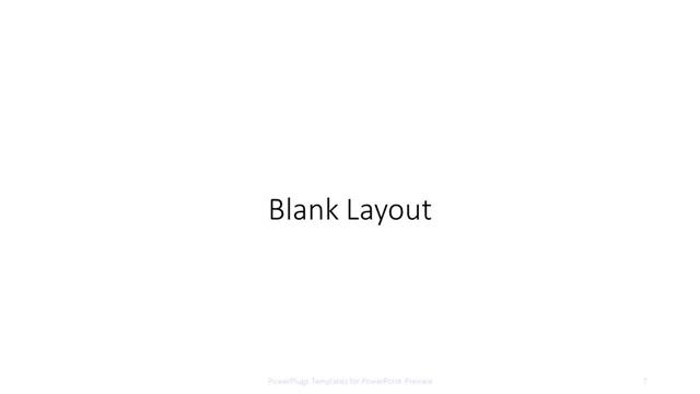 Blank presentation slide layout