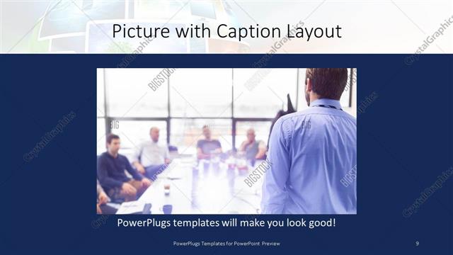 Picture with Caption presentation slide layout