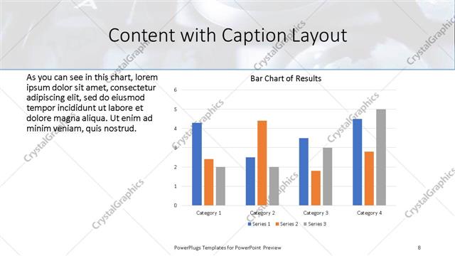 Content with Caption presentation slide layout