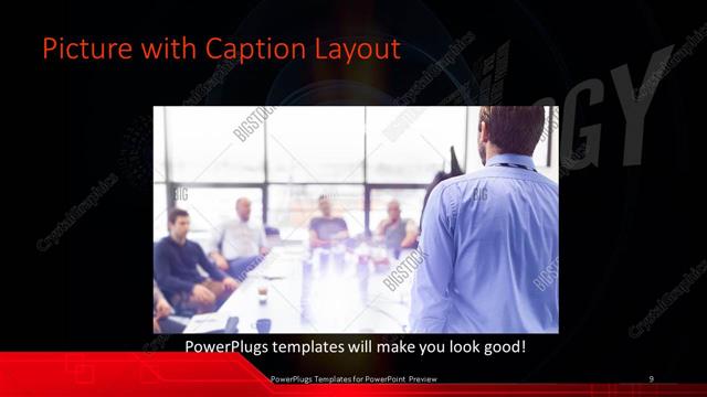 Picture with Caption presentation slide layout
