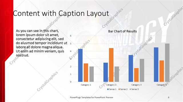 Content with Caption presentation slide layout