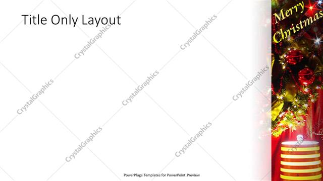 Title Only presentation slide layout