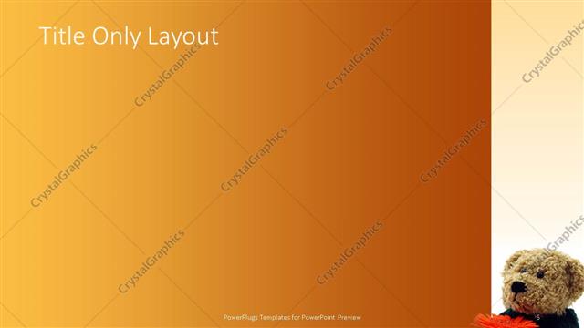 Title Only presentation slide layout