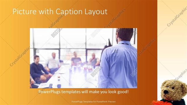 Picture with Caption presentation slide layout