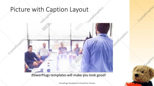 Picture with Caption presentation slide layout
