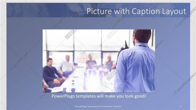 Picture with Caption presentation slide layout