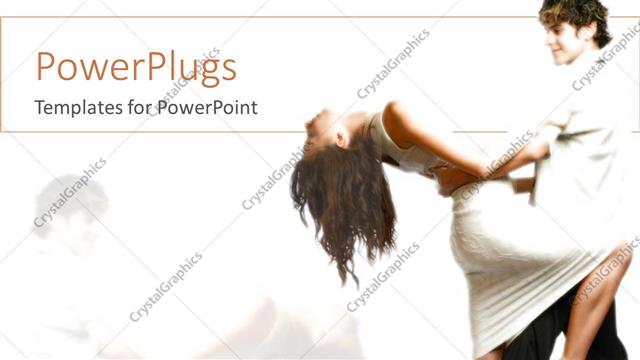  Presentation with teen - Teen couple dancing, elegant dressed woman and man dancing together