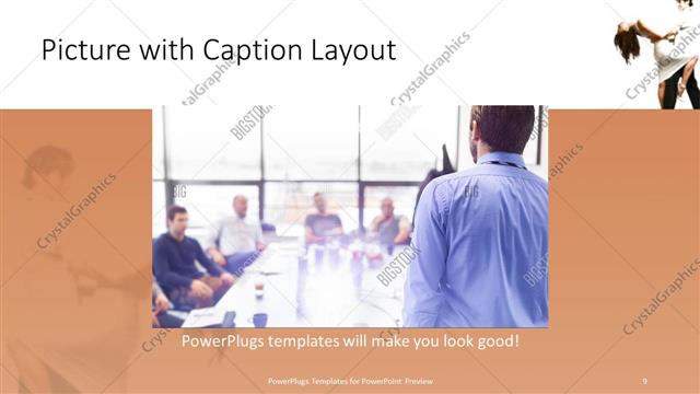Picture with Caption presentation slide layout