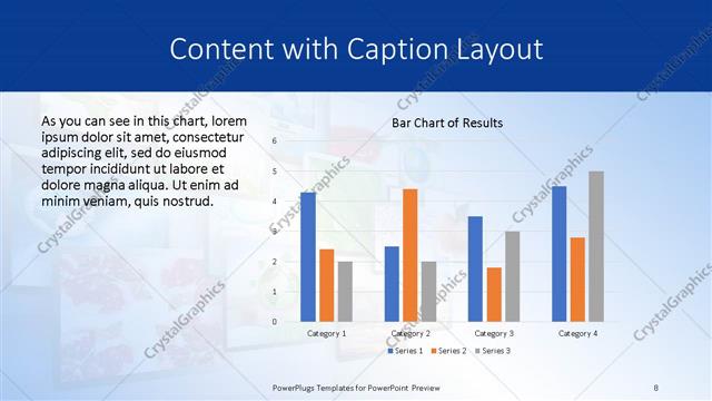 Content with Caption presentation slide layout