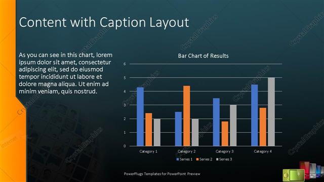 Content with Caption presentation slide layout