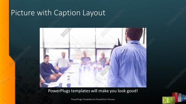 Picture with Caption presentation slide layout