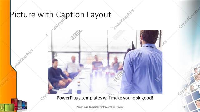 Picture with Caption presentation slide layout