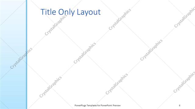 Title Only presentation slide layout