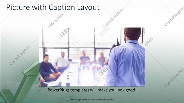 Picture with Caption presentation slide layout