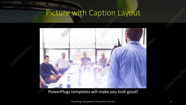 Picture with Caption presentation slide layout