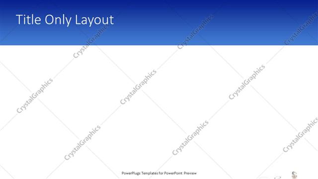 Title Only presentation slide layout