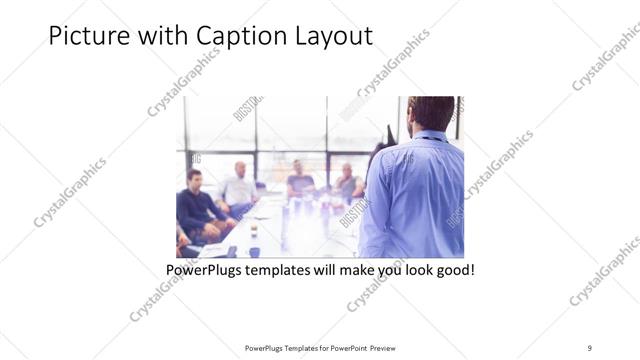 Picture with Caption presentation slide layout
