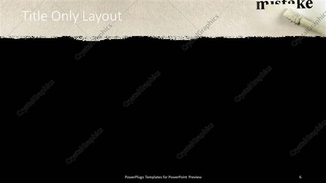 Title Only presentation slide layout