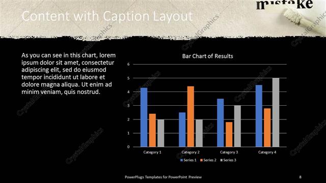 Content with Caption presentation slide layout