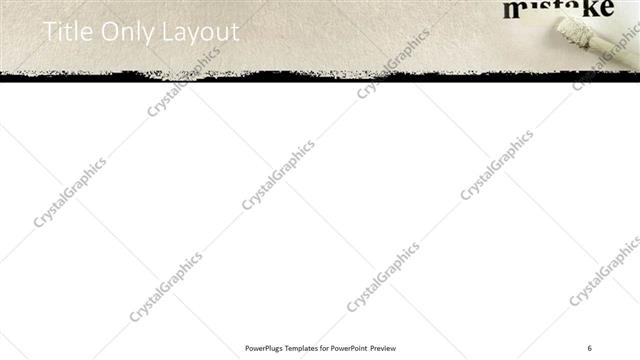 Title Only presentation slide layout