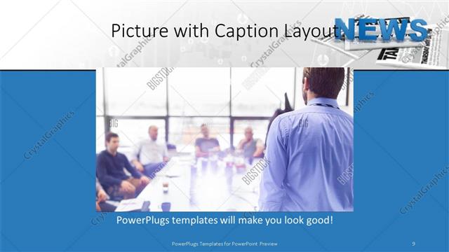Picture with Caption presentation slide layout