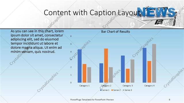 Content with Caption presentation slide layout