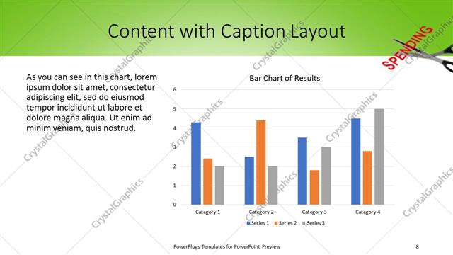Content with Caption presentation slide layout
