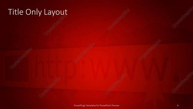 Title Only presentation slide layout