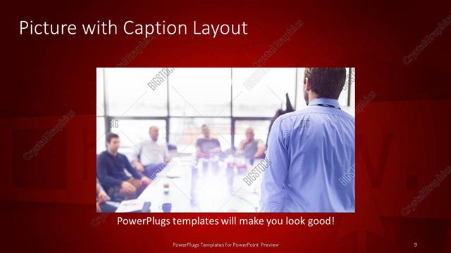 Picture with Caption presentation slide layout