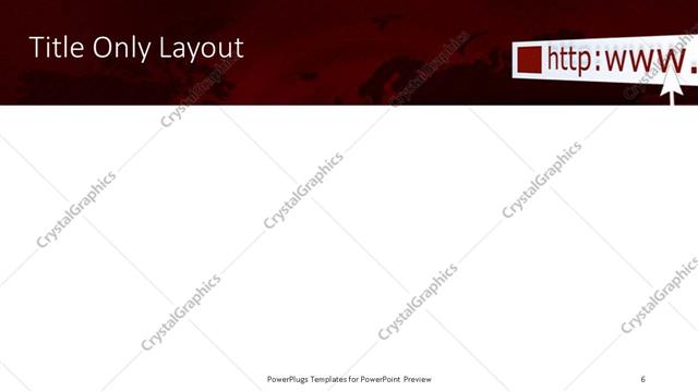 Title Only presentation slide layout