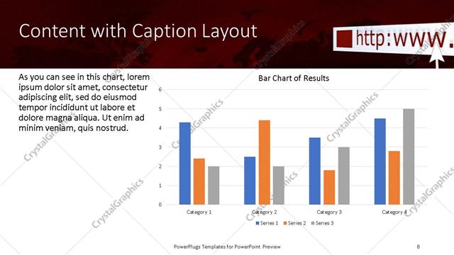 Content with Caption presentation slide layout