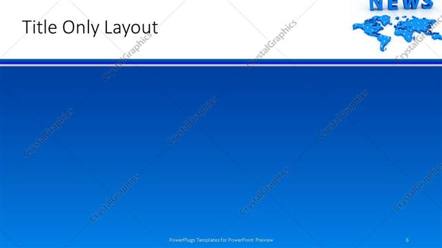 Title Only presentation slide layout