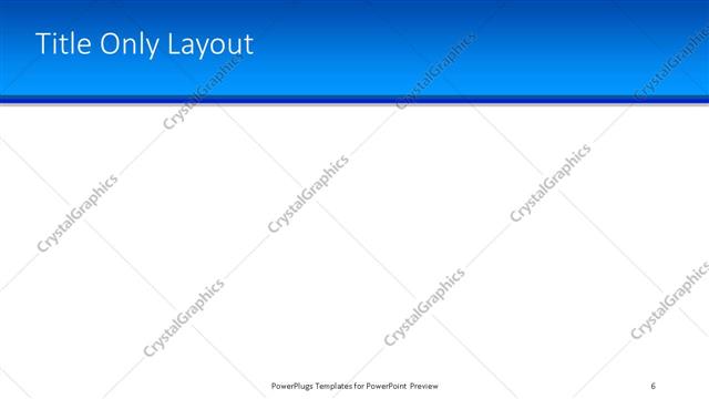 Title Only presentation slide layout