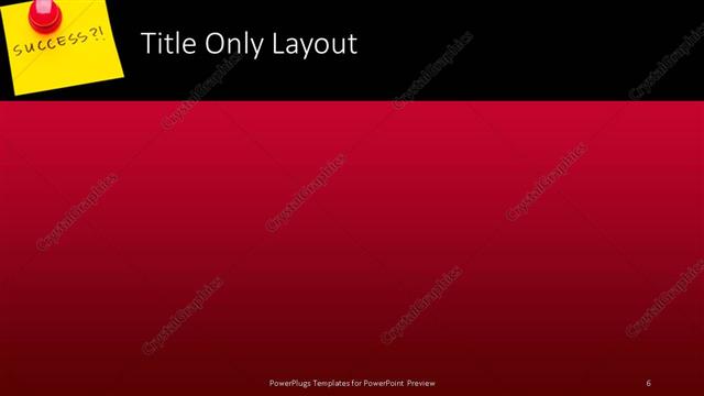 Title Only presentation slide layout