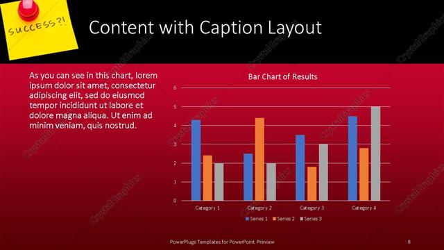 Content with Caption presentation slide layout