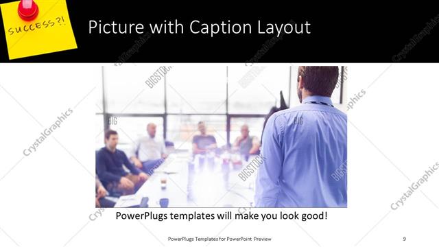 Picture with Caption presentation slide layout
