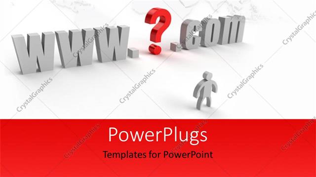  Presentation with www - A text which spells out the words 