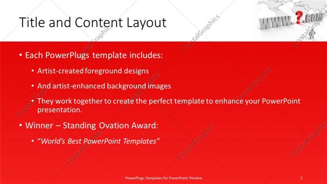 Title and Content presentation slide layout