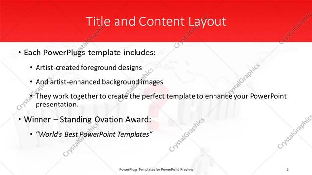 Title and Content presentation slide layout