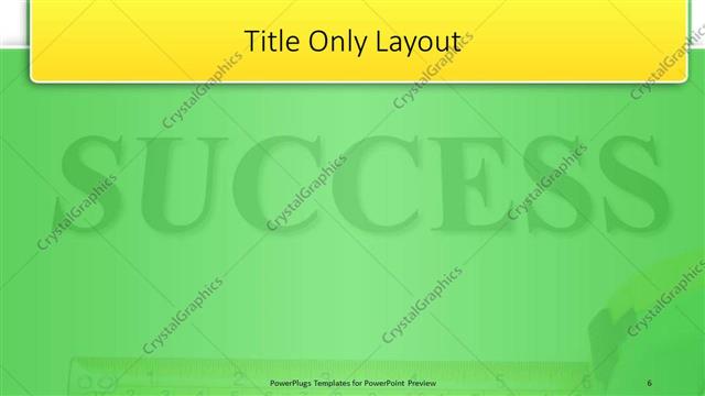 Title Only presentation slide layout