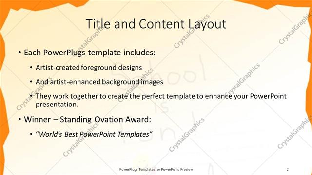 Title and Content presentation slide layout