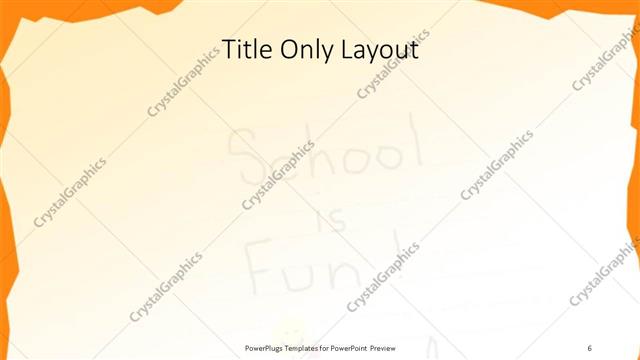 Title Only presentation slide layout
